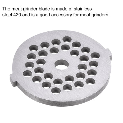 Harfington Meat Grinder Plate 5mmx54mm Iron Alloy Replacement for Grinders