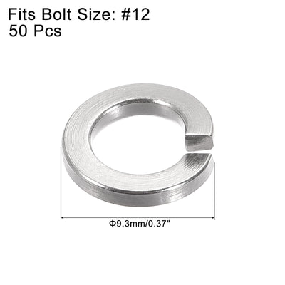 Harfington Uxcell Split Lock Washer, 304 Stainless Steel Spring Lock Washer for Electrical