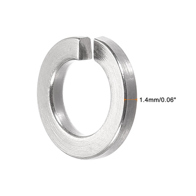 Harfington Uxcell Split Lock Washer, 304 Stainless Steel Spring Lock Washer for Electrical