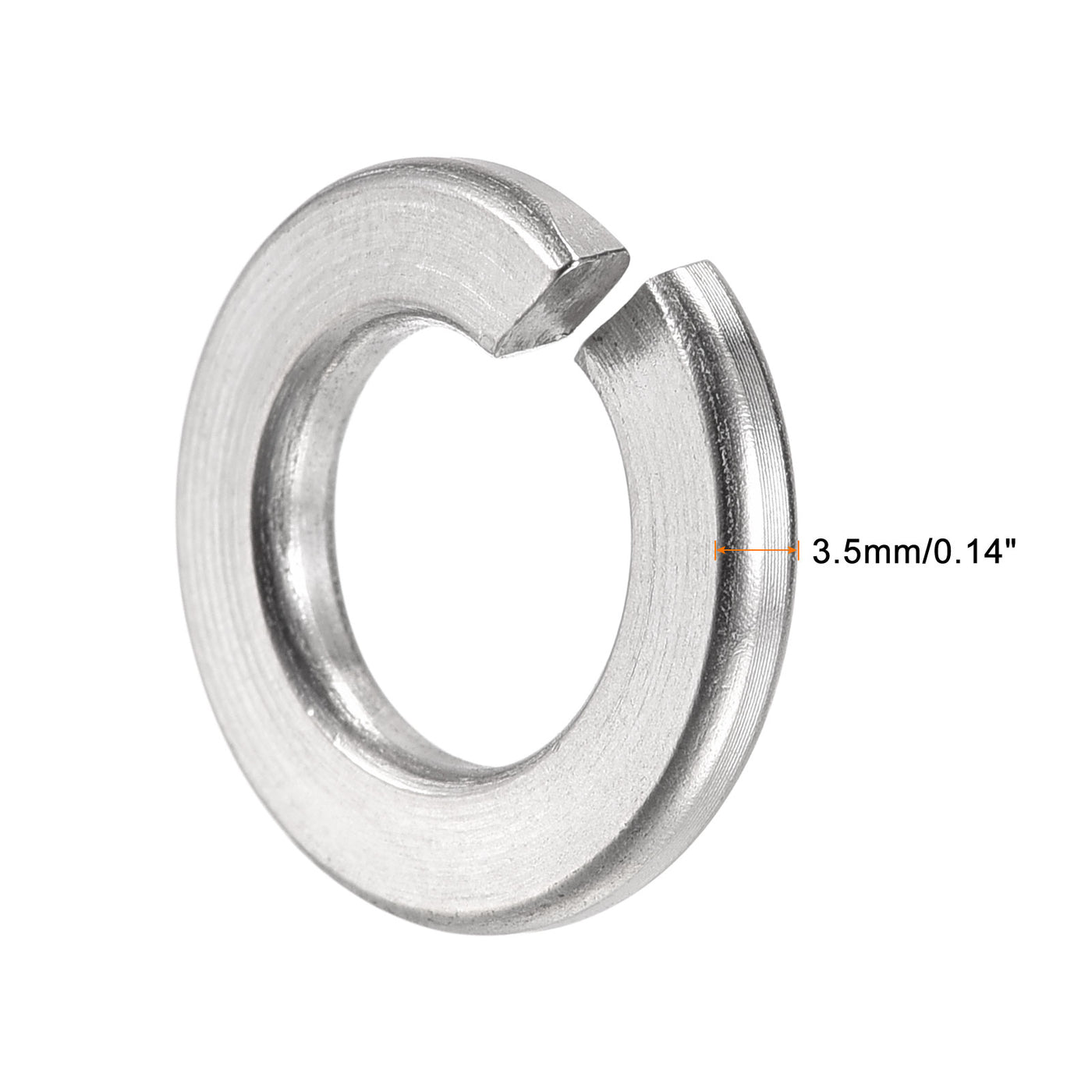 uxcell Uxcell Split Lock Washer, 304 Stainless Steel Spring Lock Washer for Industrial Products