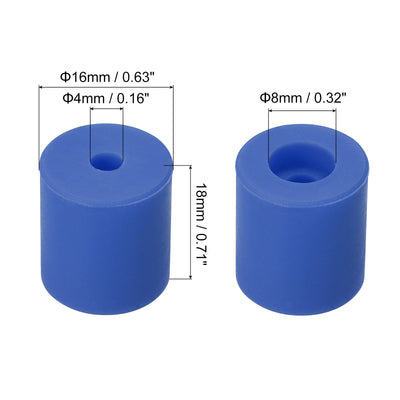 Harfington Silicone Leveling Column Silicone Buffer 18mm Blue for 3D Printer 8pcs