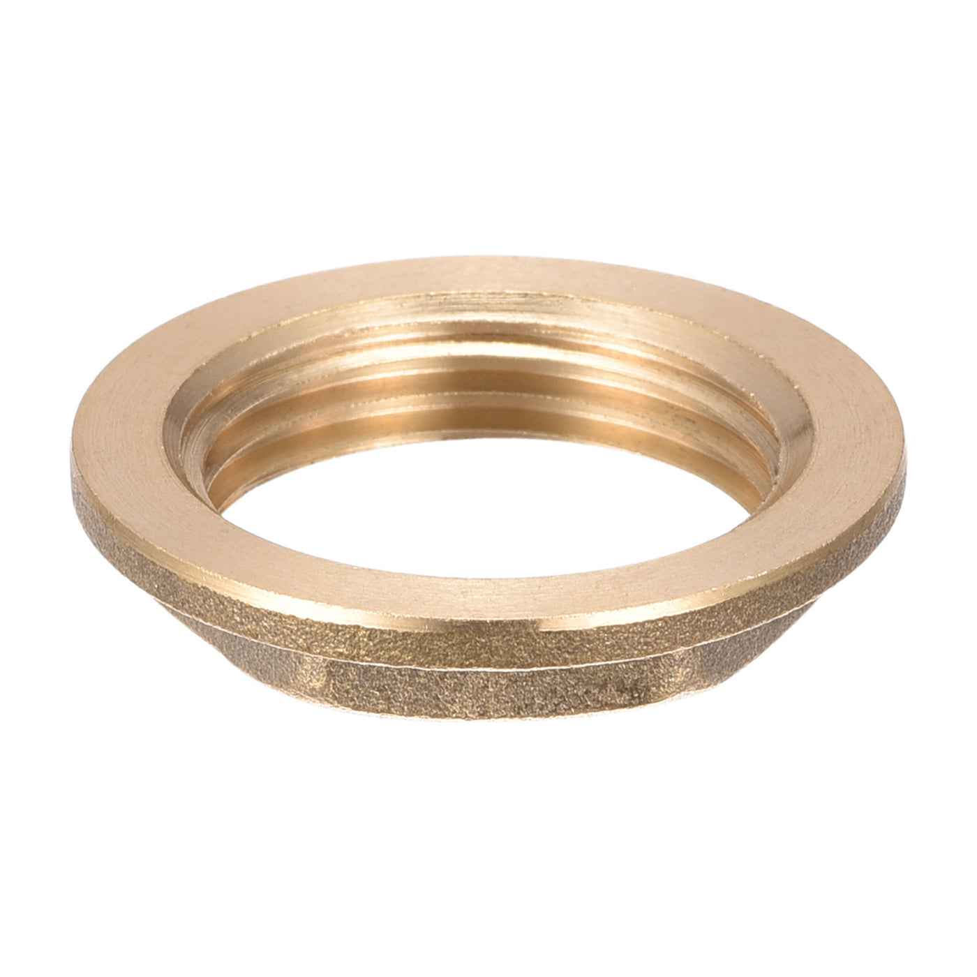 uxcell Uxcell Lock Nut with Flange, Hex Brass Female Locknut
