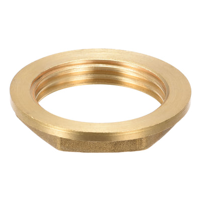 Harfington Uxcell Lock Nut with Flange, Hex Brass Female Locknut for Plumbing