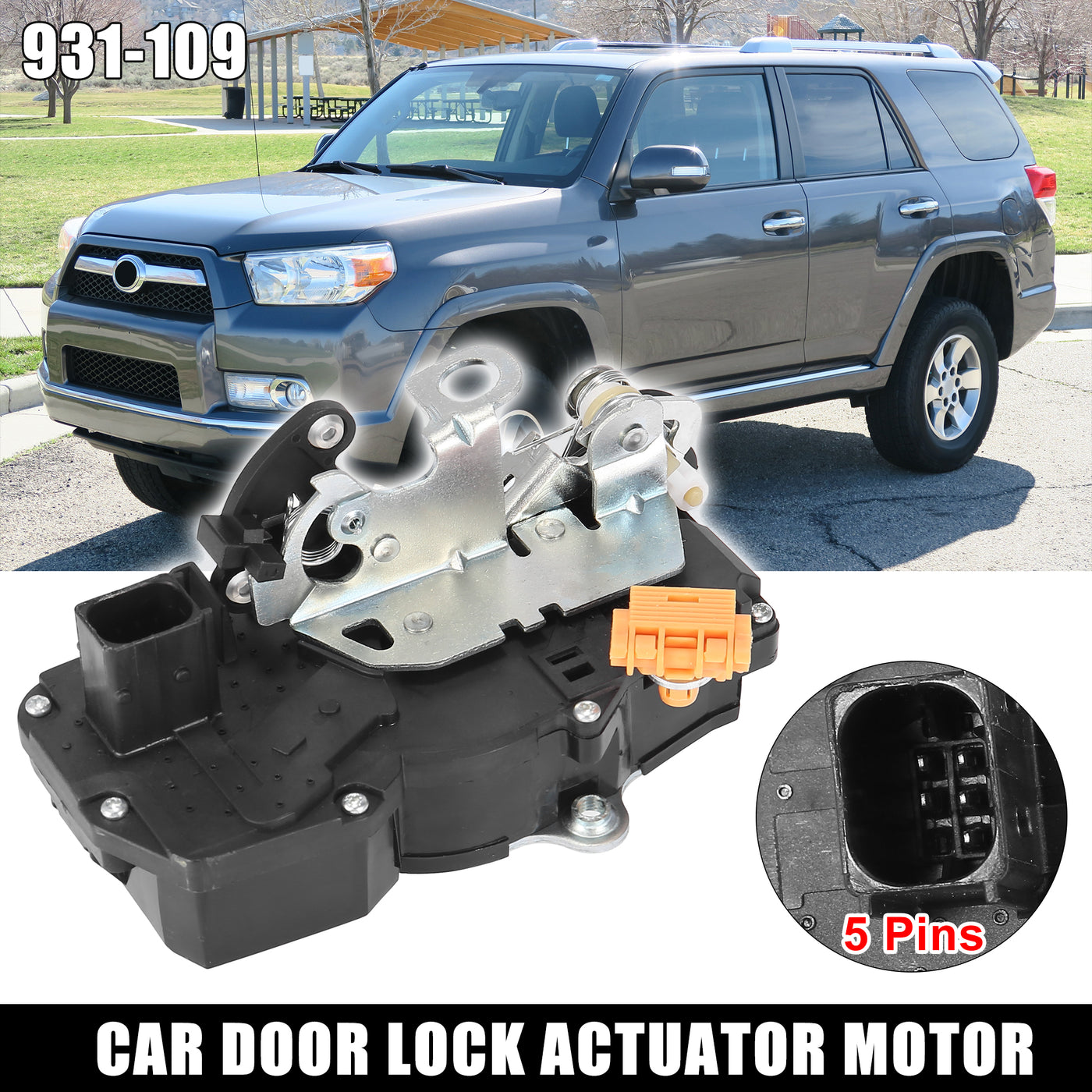 X AUTOHAUX Power Door Lock Actuator Motor Rear Right Side 931-109 for Cadillac Escalade 2007-2014 for Chevrolet Suburban 2500 2007-2009