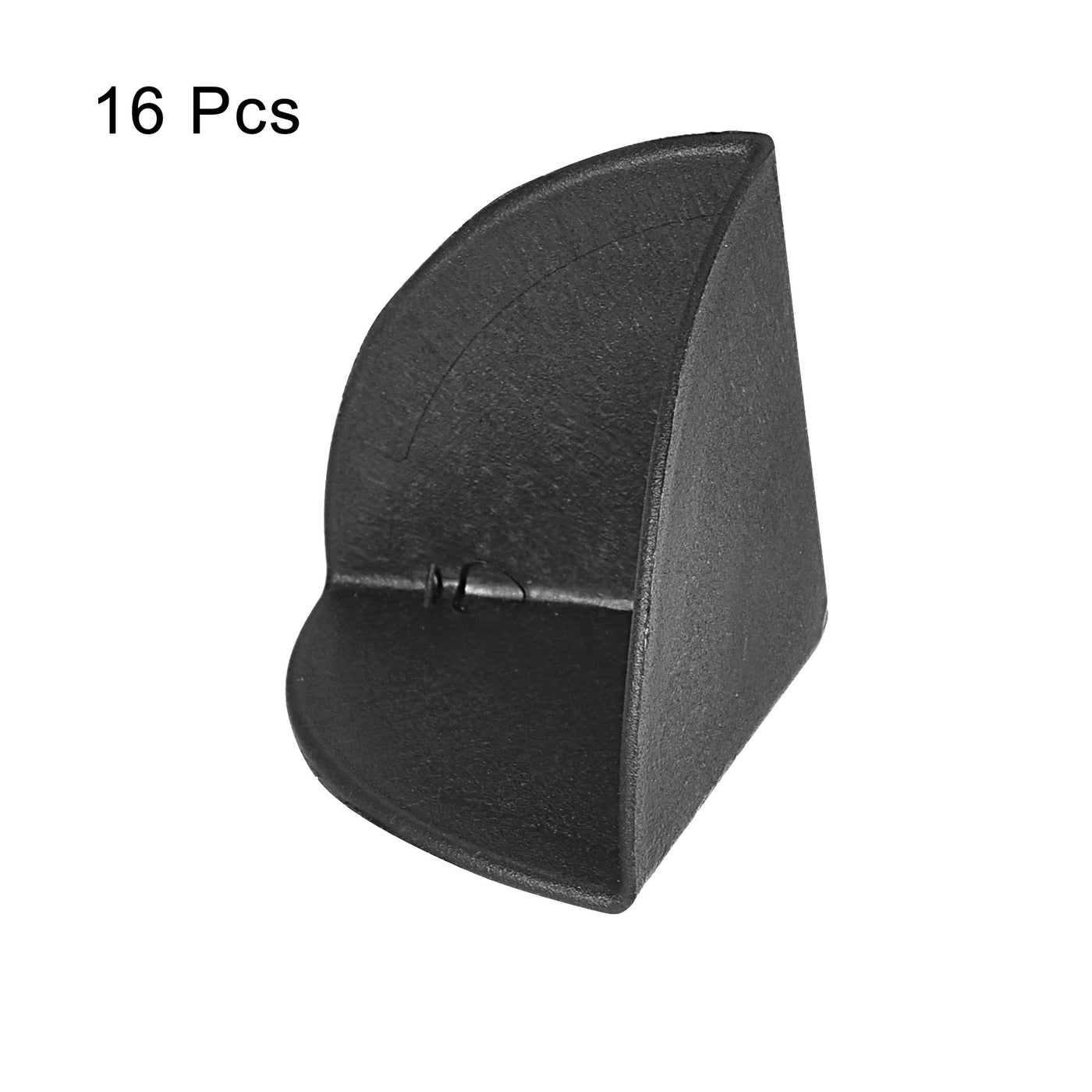 Harfington Corner Protector PP Plastic 1.38" x 1.38" x 1.38" for Carton Black Pack of 16