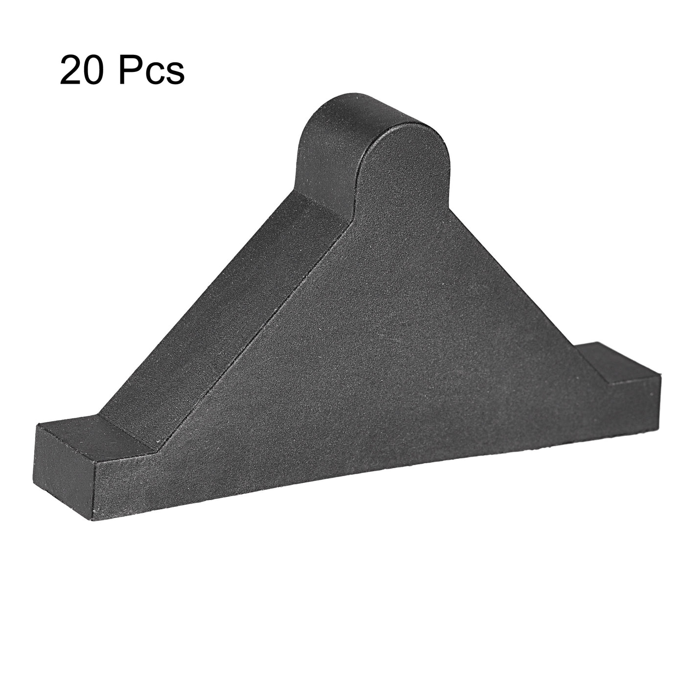 Harfington PP Corner Protector Triangle 50x10mm for Ceramic, Glass,Metal Sheets Black 20pcs