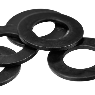Harfington Uxcell 5/16-Inch Flat Washer, Alloy Steel Black Oxide Finish Pack of 50