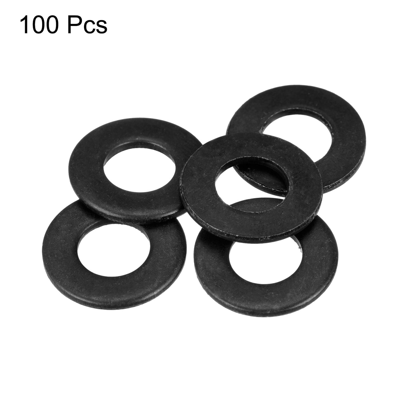 uxcell Uxcell 5/16-Inch Flat Washer, Alloy Steel Black Oxide Finish Pack of 100