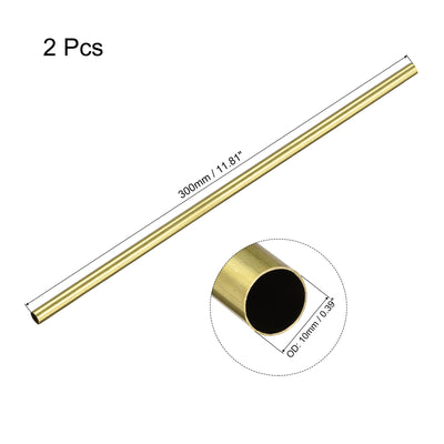 Harfington Uxcell Brass Tubing Seamless Straight Pipes Tube