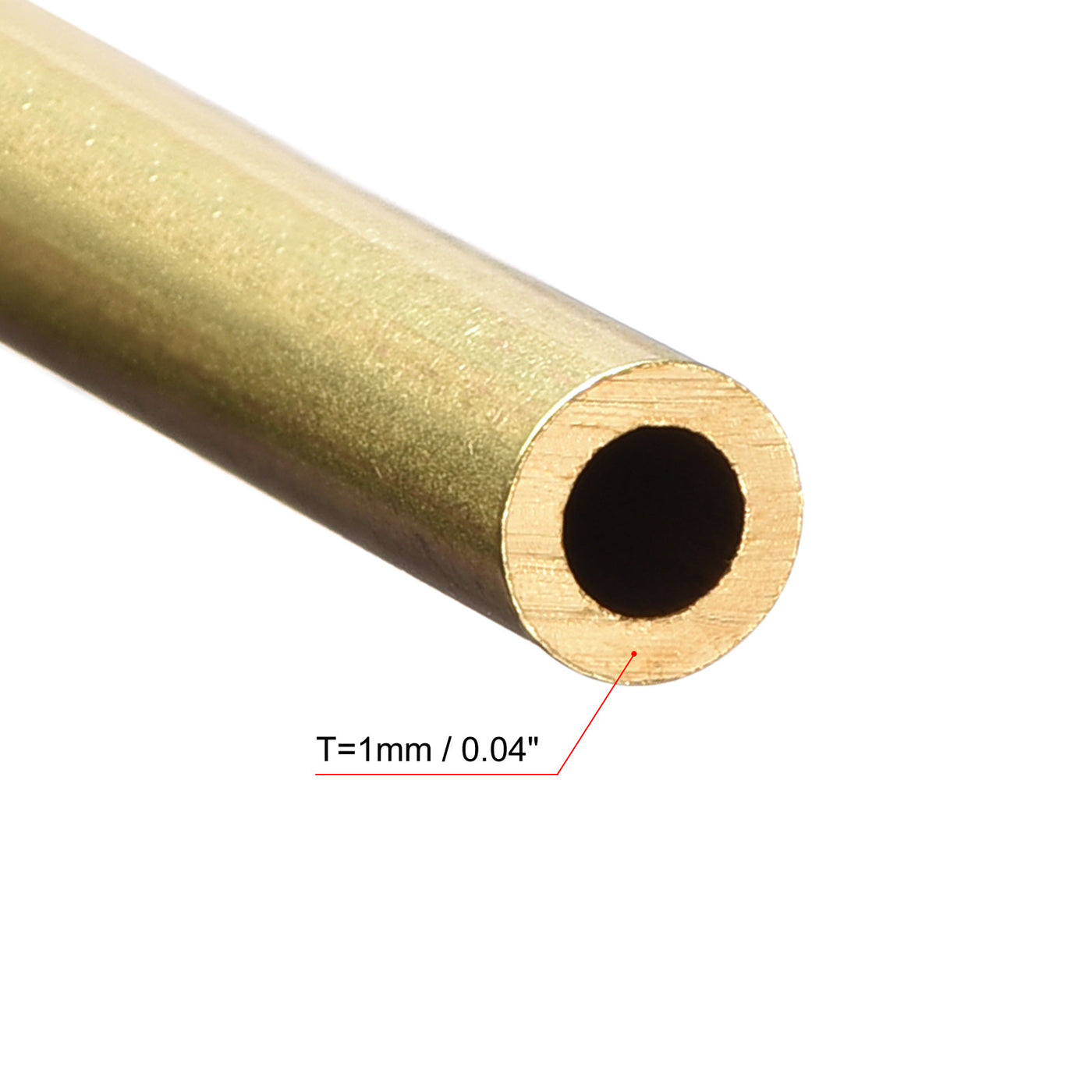 uxcell Uxcell Brass Metal Tubing Seamless Straight Pipes Tubes