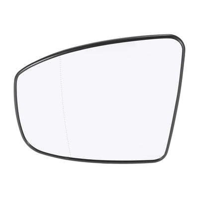 X AUTOHAUX Car Rearview Left Driver Side Heated Mirror Glass Replacement W/ Backing Plate for Nissan Murano 2009-2014
