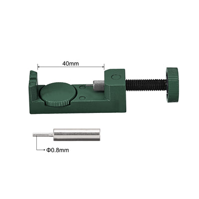 Harfington Uxcell Strap Link Pin Removal Tool with 3 Pins, 35mm Adjustable Width for Re-size Watch Band, Green