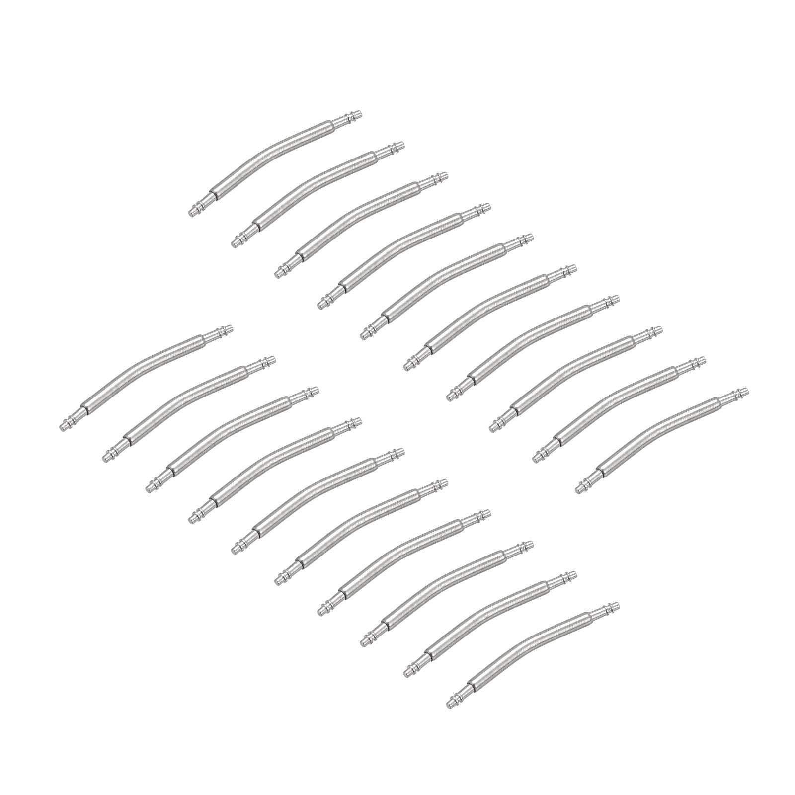 Uxcell 18mm Curved Spring Bar Pins 1.5mm Dia Stainless Steel Watch Band ...