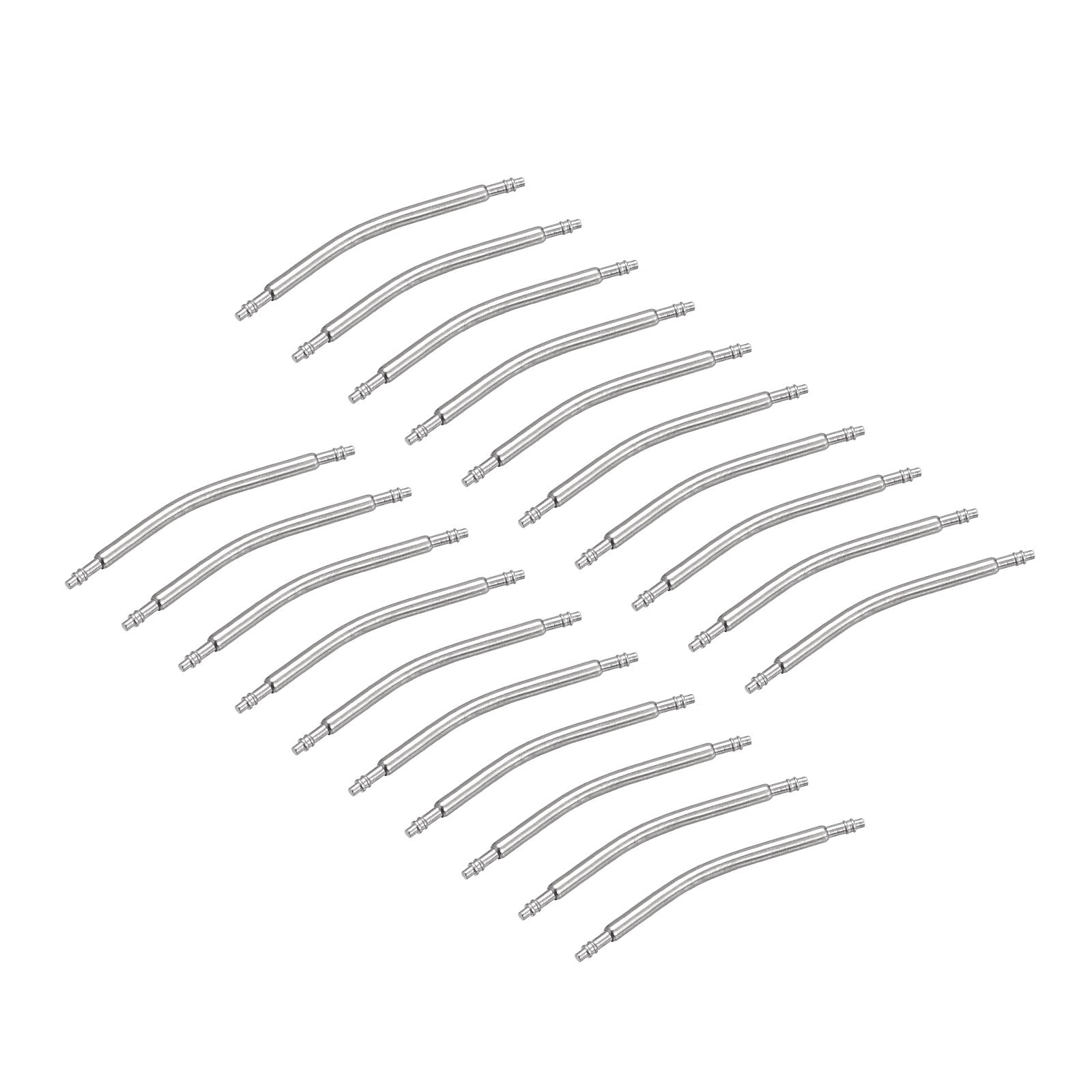 Uxcell 23mm Curved Spring Bar Pins 1.5mm Dia Stainless Steel Watch Band ...