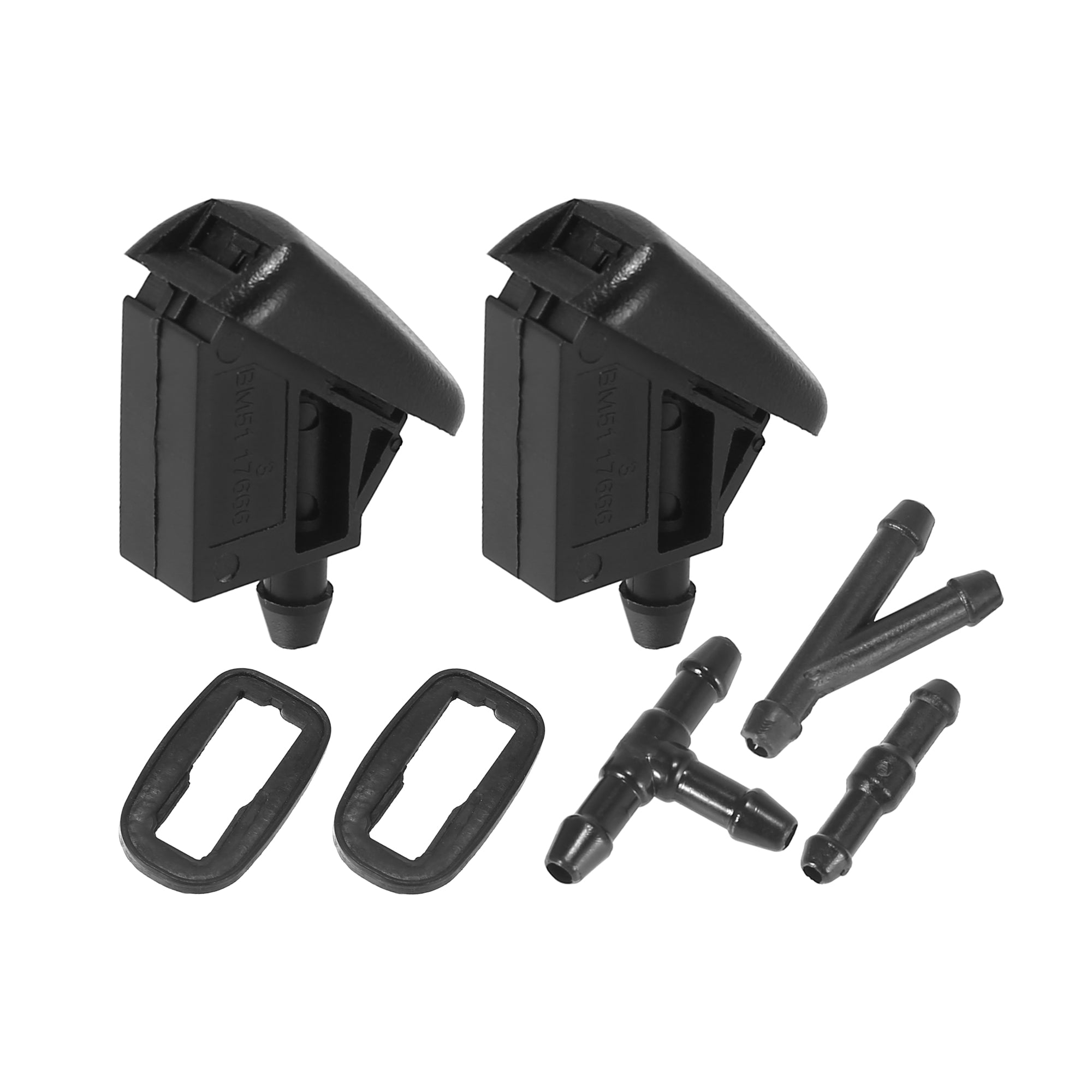 Front Windshield Washer Nozzles Fit for Ford Focus with Hose Connector ...