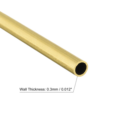 Harfington Uxcell Brass Tubing Seamless Straight Pipes Tubes