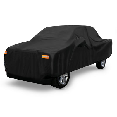 Harfington Pickup Truck Cover for Ford F150 Crew Cab Pickup 4 Door 6.5 Feet Bed 2004-2021 Sun Rain Dust Wind Snow Protection 190T PU W/ Driver Door Zipper