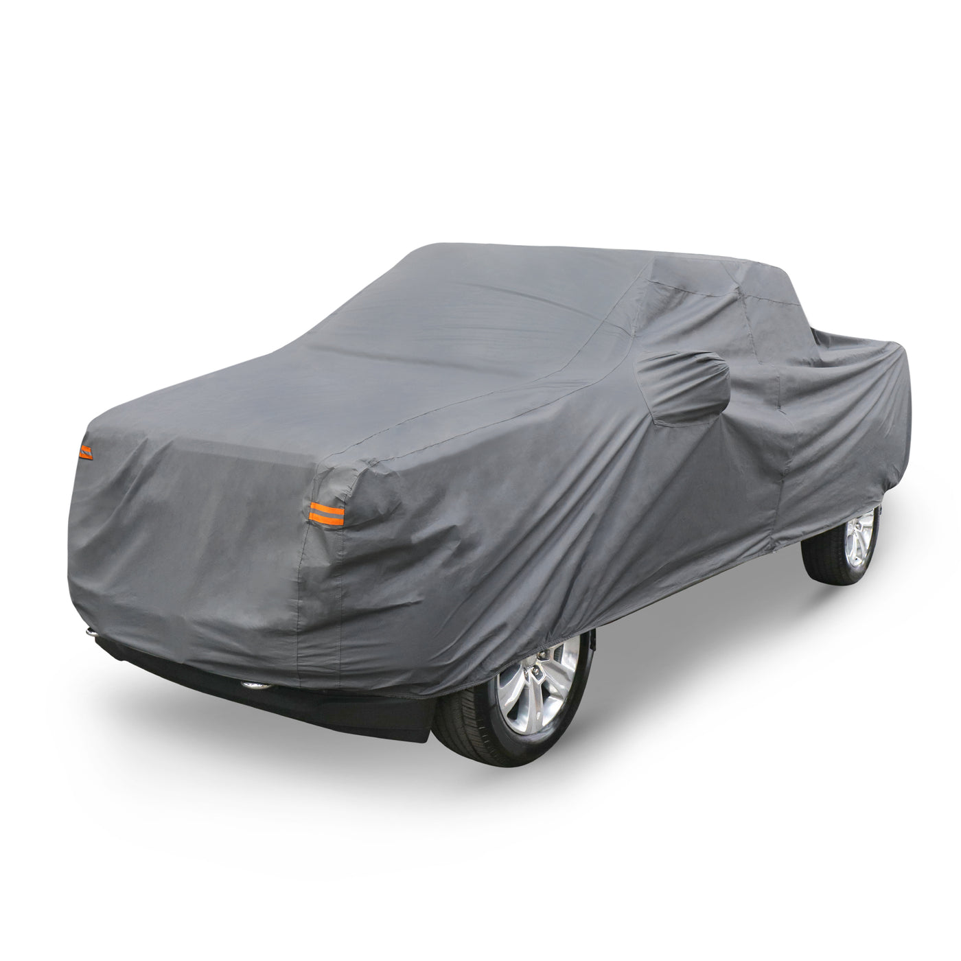 X AUTOHAUX Pickup Truck Car Cover for Ford F350 Crew Cab Short Bed 4 Door 08-21 for Ford f150 Extended Cab 8ft Bed 4 Door 04-21 Waterproof Sun  Protection PEVA with Driver Door Zipper Gray