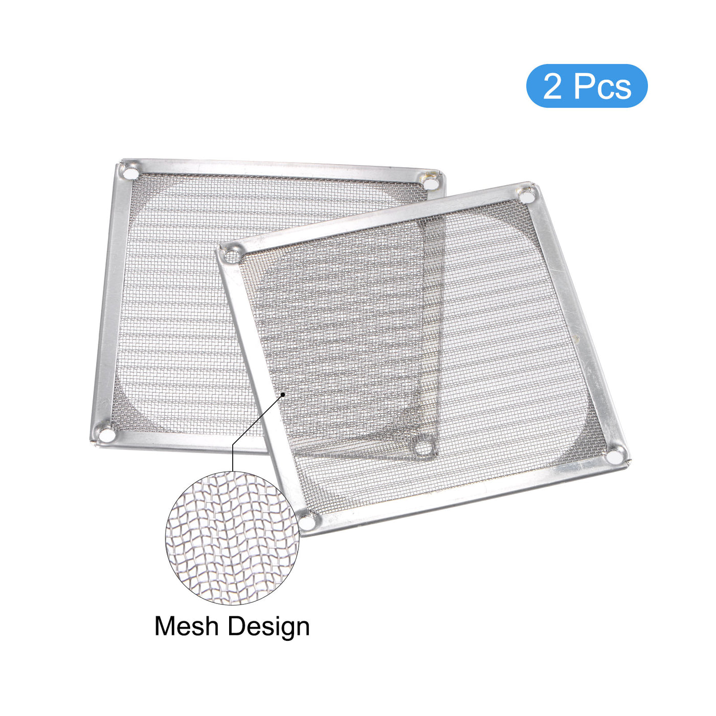 Harfington 92mm Computer Fan Filter Grills Stainless Steel Mesh Dustproof Case Cover for Computers, Pack of 2