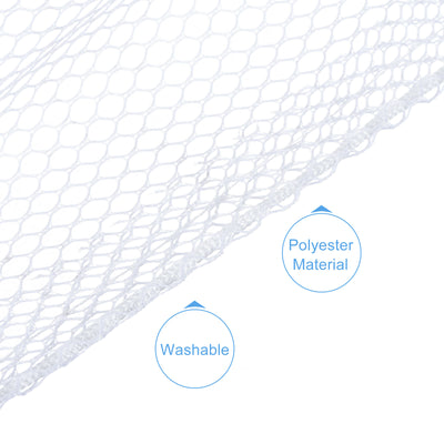 Harfington Fan Dust Cover, 450mm 18 Inch Washable Reusable Dustproof Mesh Protection Guard Net, White
