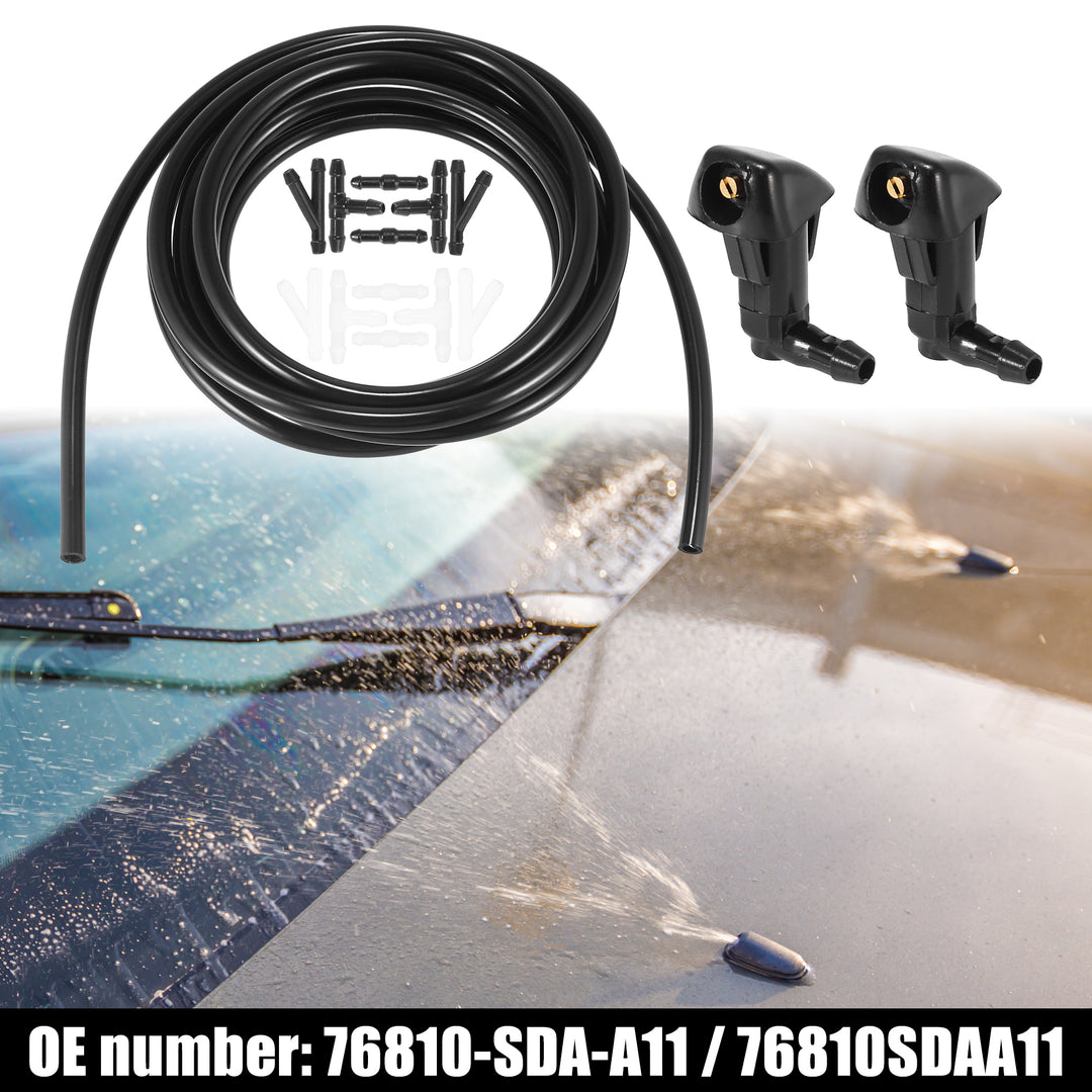 Front Windshield Washer Hose Kit Fit for Honda Accord with 3 Meter