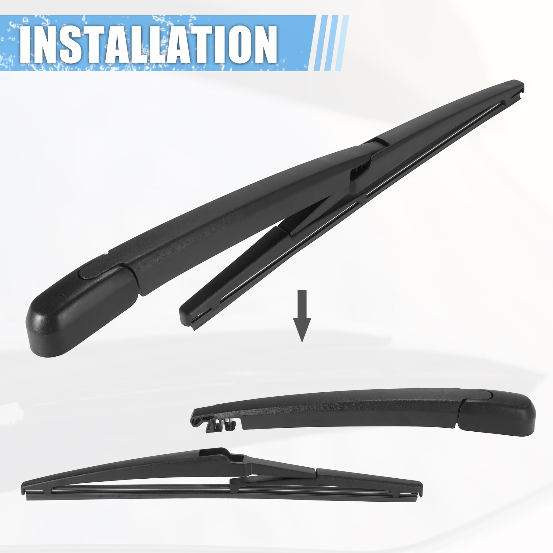 Rear Windshield Wiper Blade Arm Assembly Fit for Mazda 5 for Kia Forte