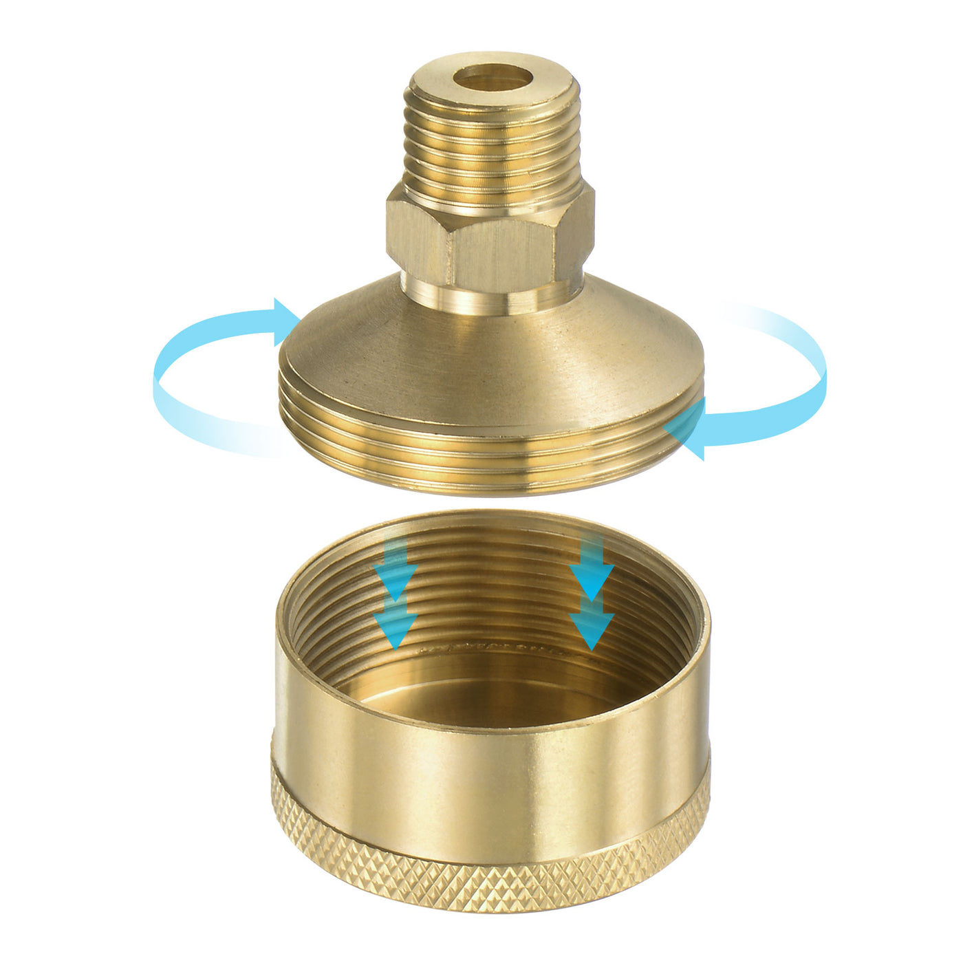 Uxcell Uxcell Grease Oil Cup Cap M16x1.5 Male Thread 50ml Brass Machine Parts