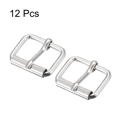 Harfington Uxcell 20mm(0.79") Metal Roller Buckles for Belts Bags Straps DIY Silver Tone 12pcs