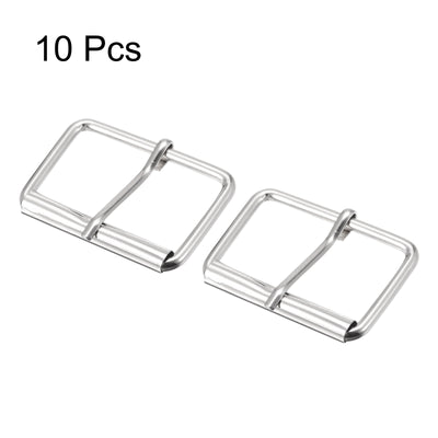 Harfington Uxcell 45mm(1.77") Metal Roller Buckles for Belts Bags Straps DIY Silver Tone 10pcs