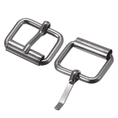 Harfington Uxcell 17mm(0.67") Metal Roller Buckles for Belts Bags Straps DIY Dark Gray 30pcs