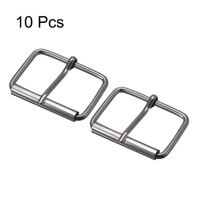 Harfington Uxcell 45mm(1.77") Metal Roller Buckles for Belts Bags Straps DIY Dark Gray 10pcs