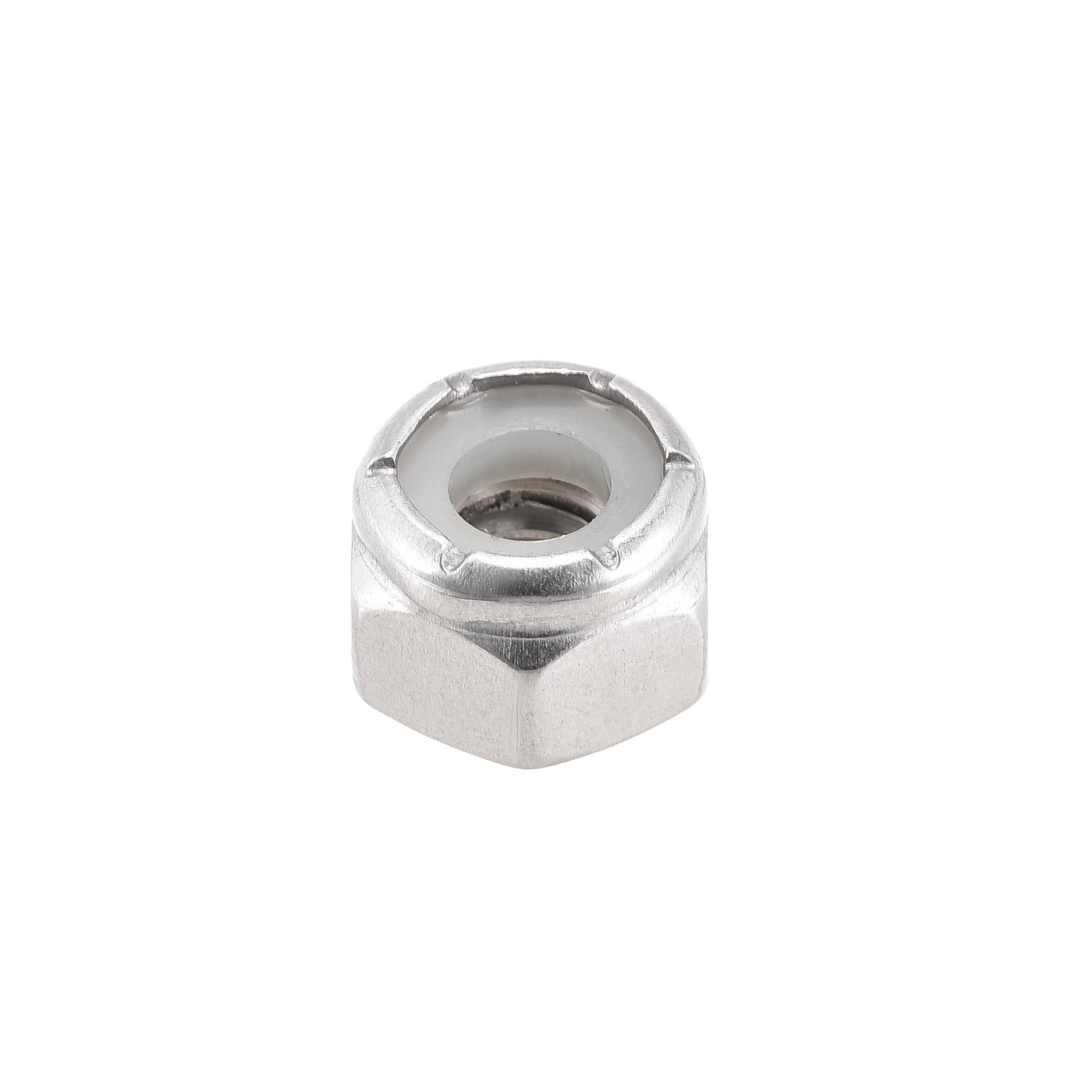 Uxcell Uxcell 1/4-20 UNC Nylon Insert Hex Lock Nuts, 304 Stainless Steel, Plain Finish, 25pcs