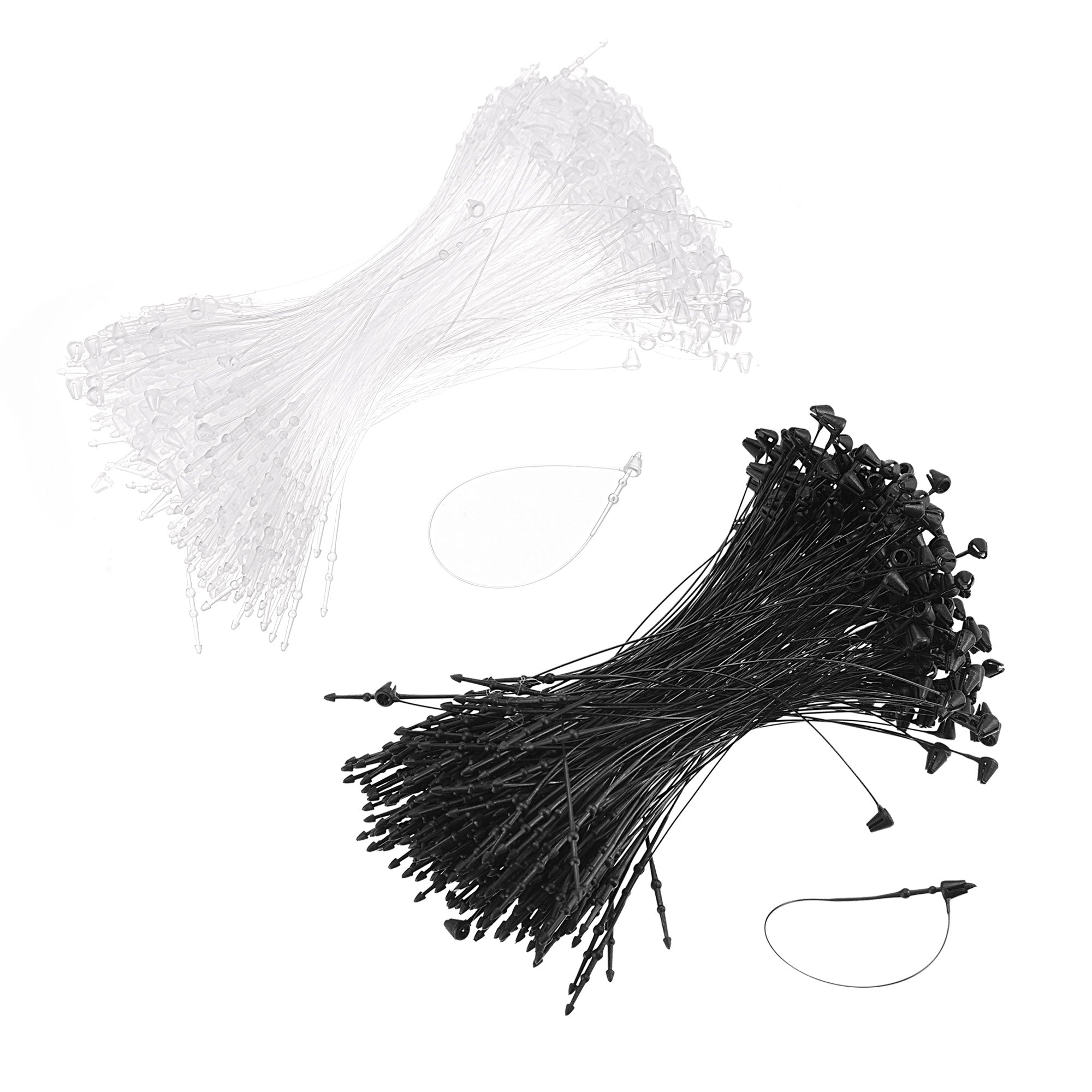 Snap Lock Pins Loop Price Tag Fastener Tags Ties Black,clear 5 Inch ...