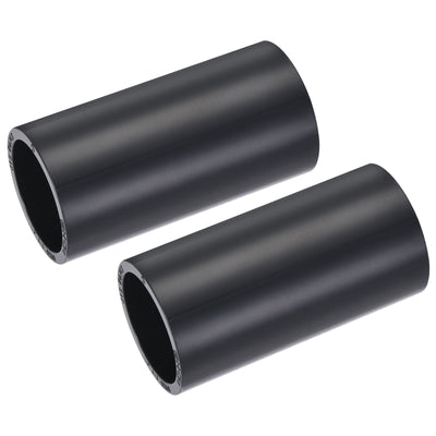 Harfington UPVC Pipe Fitting 1-1/4" 38mm ID DN32 Socket Coupling Straight Joint Connector, Black, Pack of 2