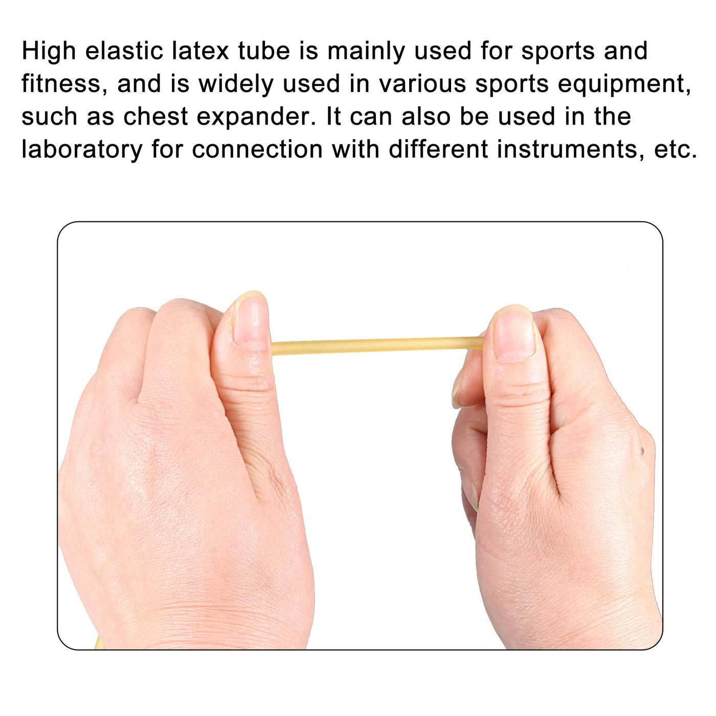 Harfington Natural Latex Rubber Tubing Highly Elastic Flexible