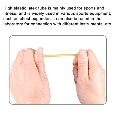Harfington Natural Latex Rubber Tubing Highly Elastic Flexible