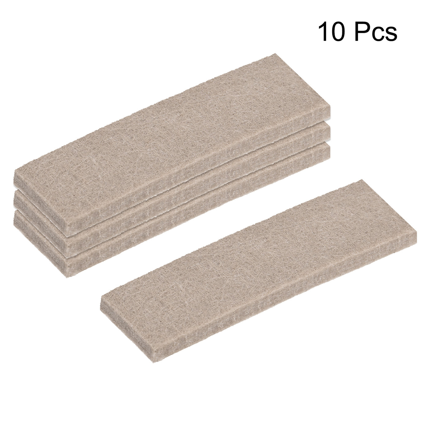 uxcell Uxcell Self Adhesive Felt Tape 3.9 Inch x 1 Inch Furniture Strip Roll Beige 10pcs