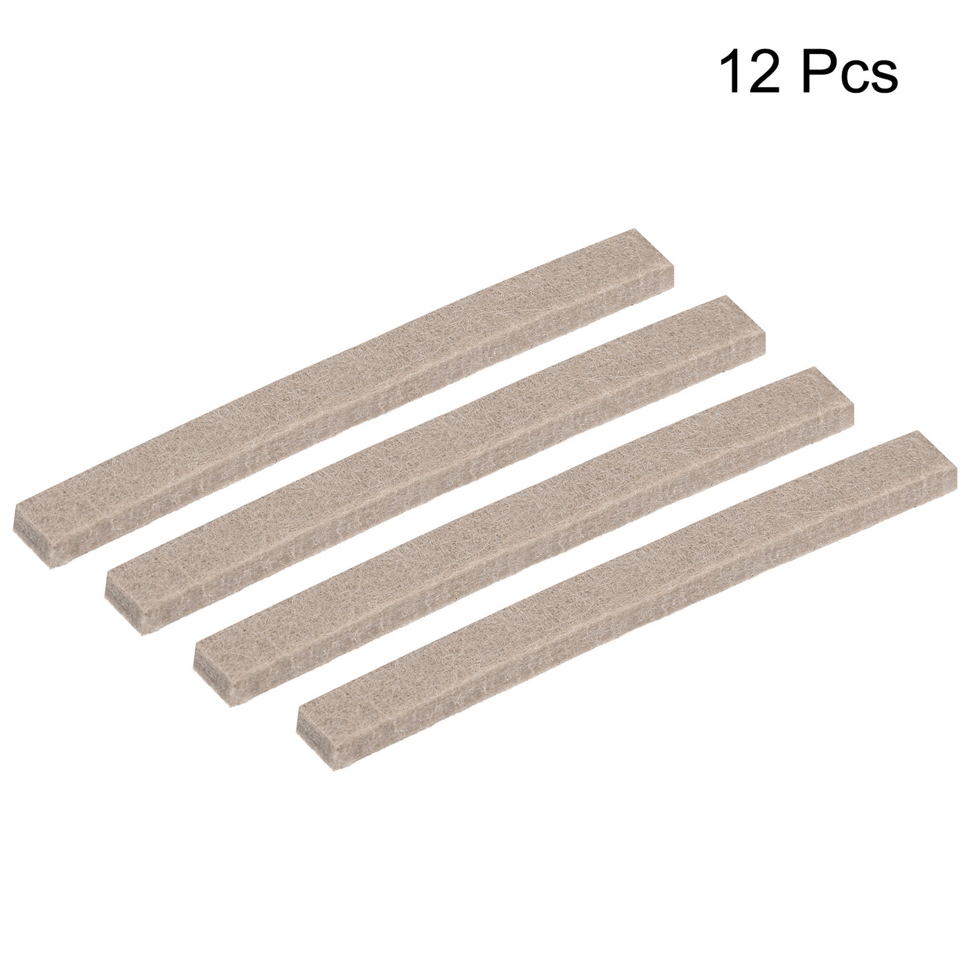 uxcell Uxcell Self Adhesive Felt Tape 5.9 Inch x 0.5 Inch Furniture Strips Beige 12pcs