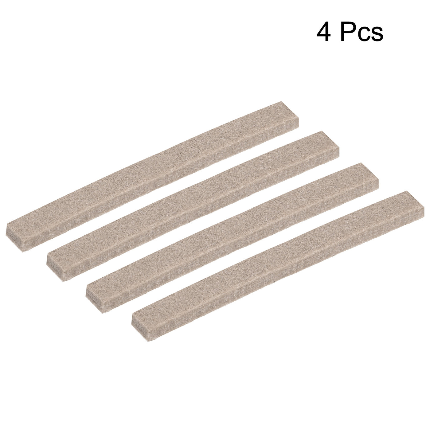 uxcell Uxcell Self Adhesive Felt Tape 5.9 Inch x 0.5 Inch Furniture Strips Beige 4pcs