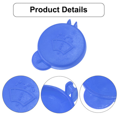 Harfington 1488251 Blue Windshield Wiper Washer Fluid Reservoir Tank Bottle Cap Cover for Ford Fusion 2001-2008