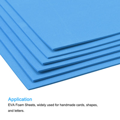 Harfington EVA Foam Sheets Light Blue 2mm Thickness for DIY, 12 Pcs