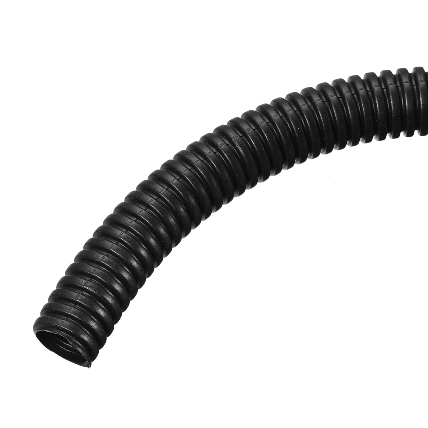 Harfington Wire Loom Tubing Corrugated Pipe Conduit, 32M/105ft Length 14.3x18.5mm Black for Wire Cable