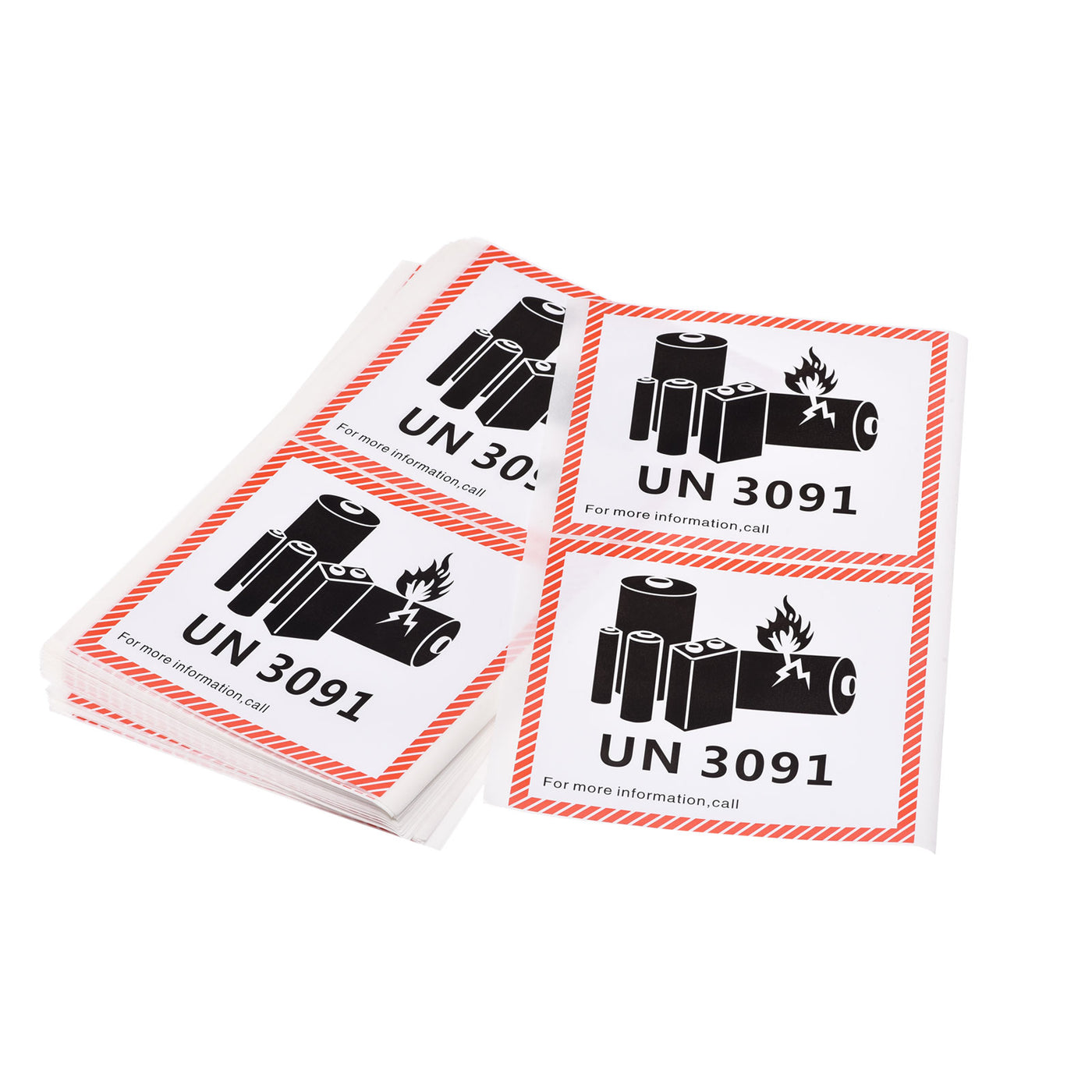 Harfington UN3091 Battery Stickers for Battery Handling Warning