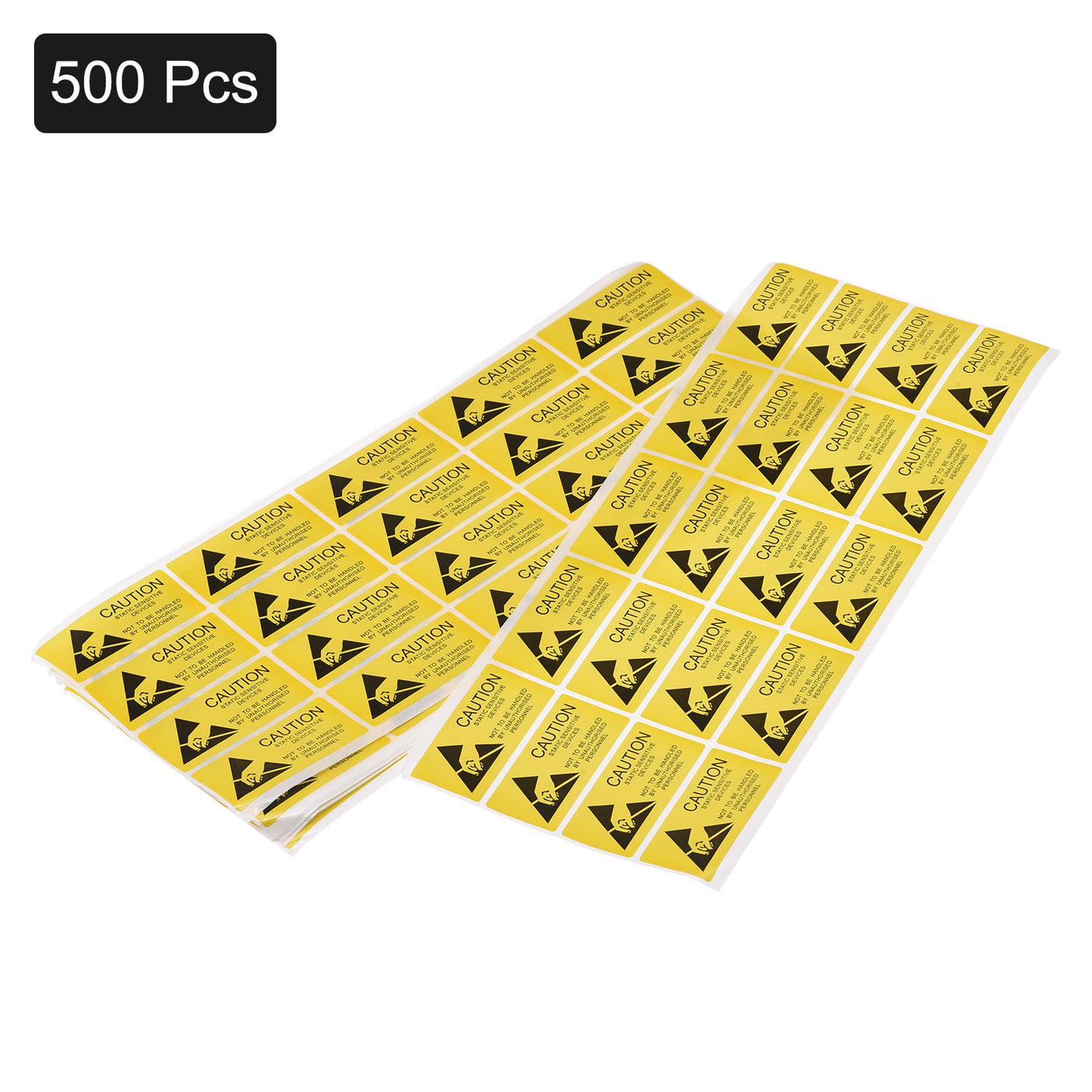 Harfington Self Adhesive Static Warning Sticker Label for Electrostatic Devices 500 Pcs