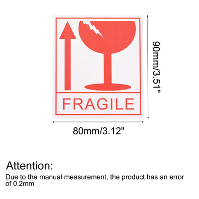 Harfington Fragile with Broken Glass Safe Handling Stickers for Shipping
