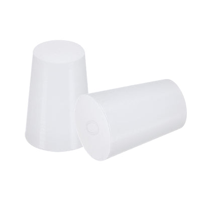 Harfington Silicone Rubber Tapered Plug 13mm to 17mm Solid White 30 Pieces
