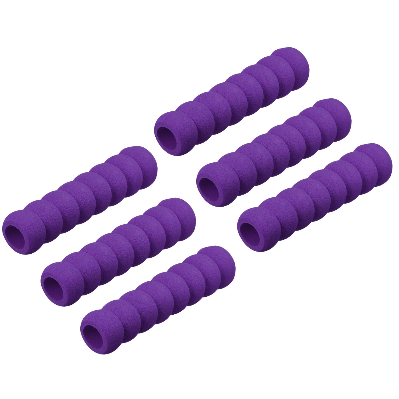 uxcell Uxcell Door Handle Cover Nitrile Rubber Protector Spiral Sleeve Purple 6pcs