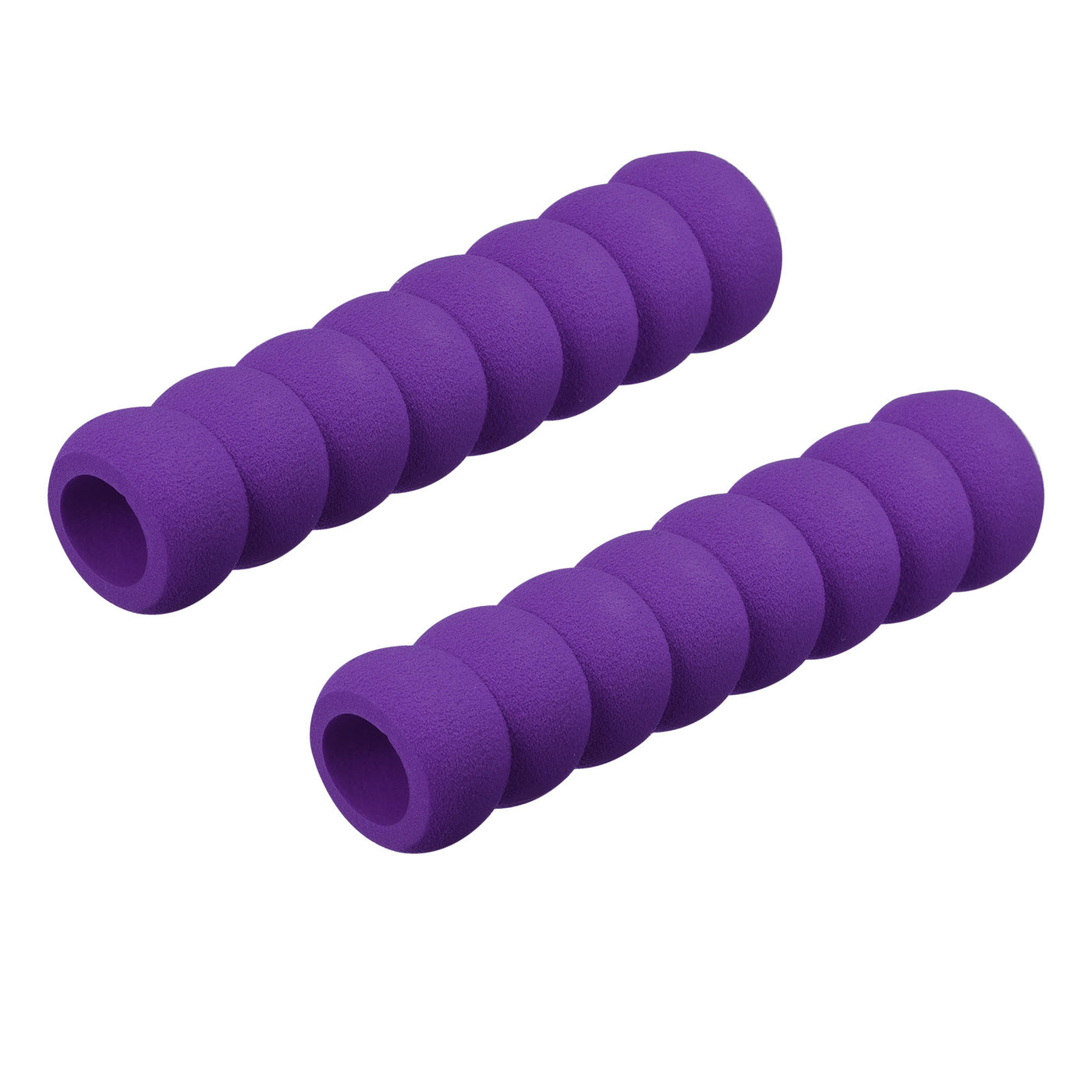 uxcell Uxcell Door Handle Cover Nitrile Rubber Protector Spiral Sleeve Purple 2pcs
