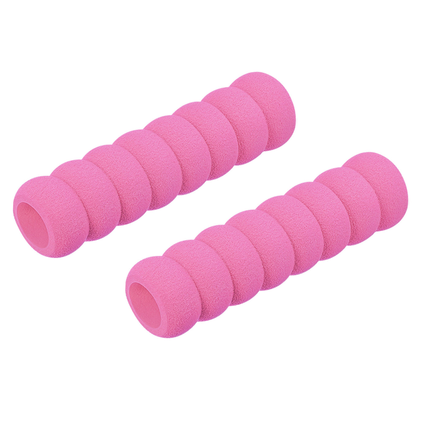 uxcell Uxcell Door Handle Cover Nitrile Rubber Protector Spiral Sleeve Pink 2pcs