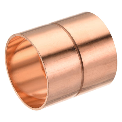 Harfington Copper Pipe Coupling 38mm Straight Connecting Adapter Joint for Plumbing